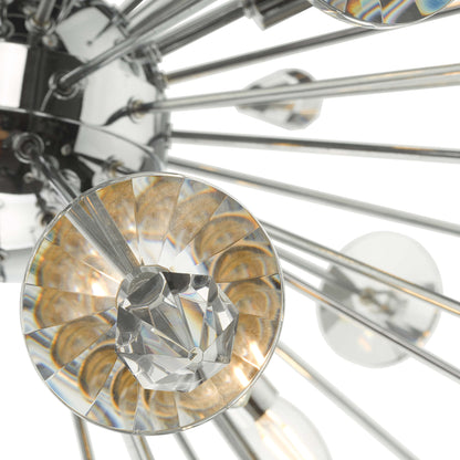 Exodus 8 Light Polished Chrome Pendant Ceiling Light