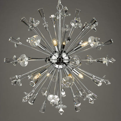 Exodus 8 Light Polished Chrome Pendant Ceiling Light