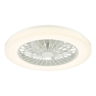 White Flush LED Ceiling Fan