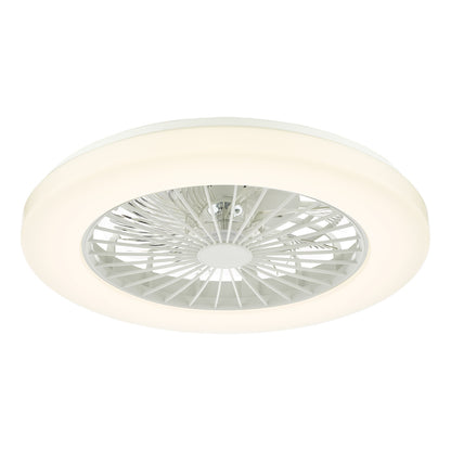 White Flush LED Ceiling Fan