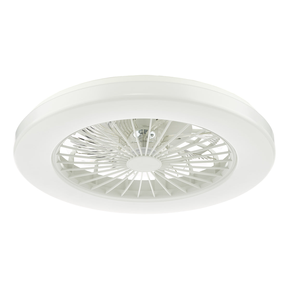 White Flush LED Ceiling Fan