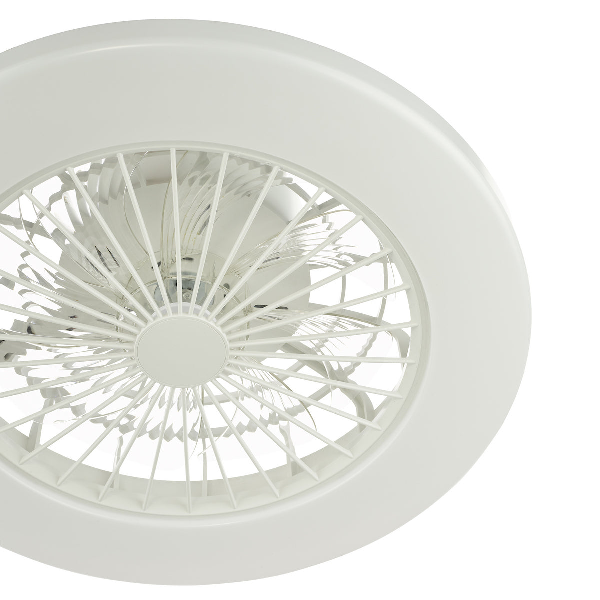 White Flush LED Ceiling Fan