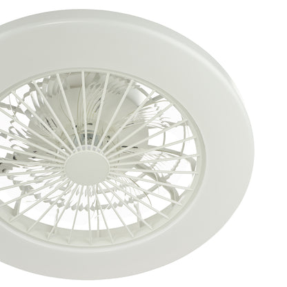 White Flush LED Ceiling Fan