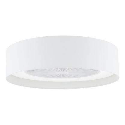 Fan White LED Flush