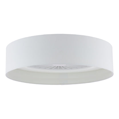 Fan White LED Flush