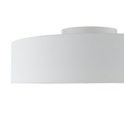 Fan White LED Flush