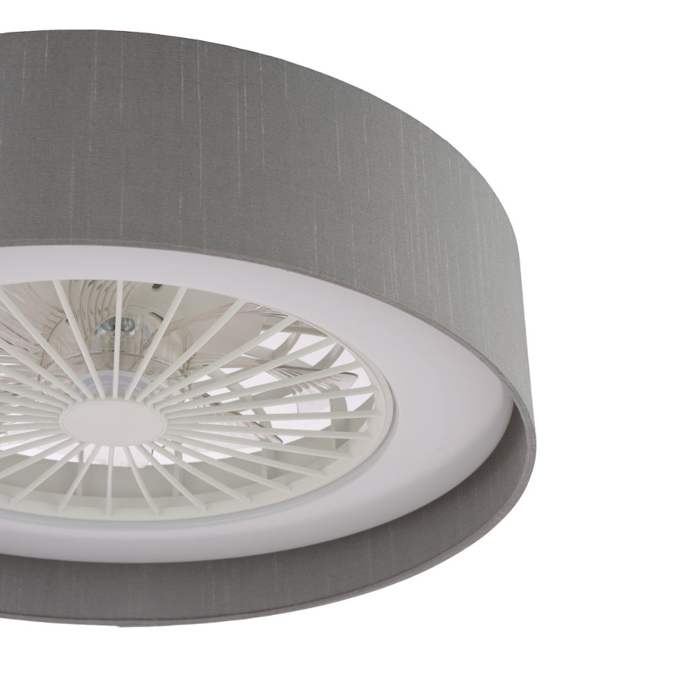Fan Grey LED Flush