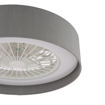 Fan Grey LED Flush