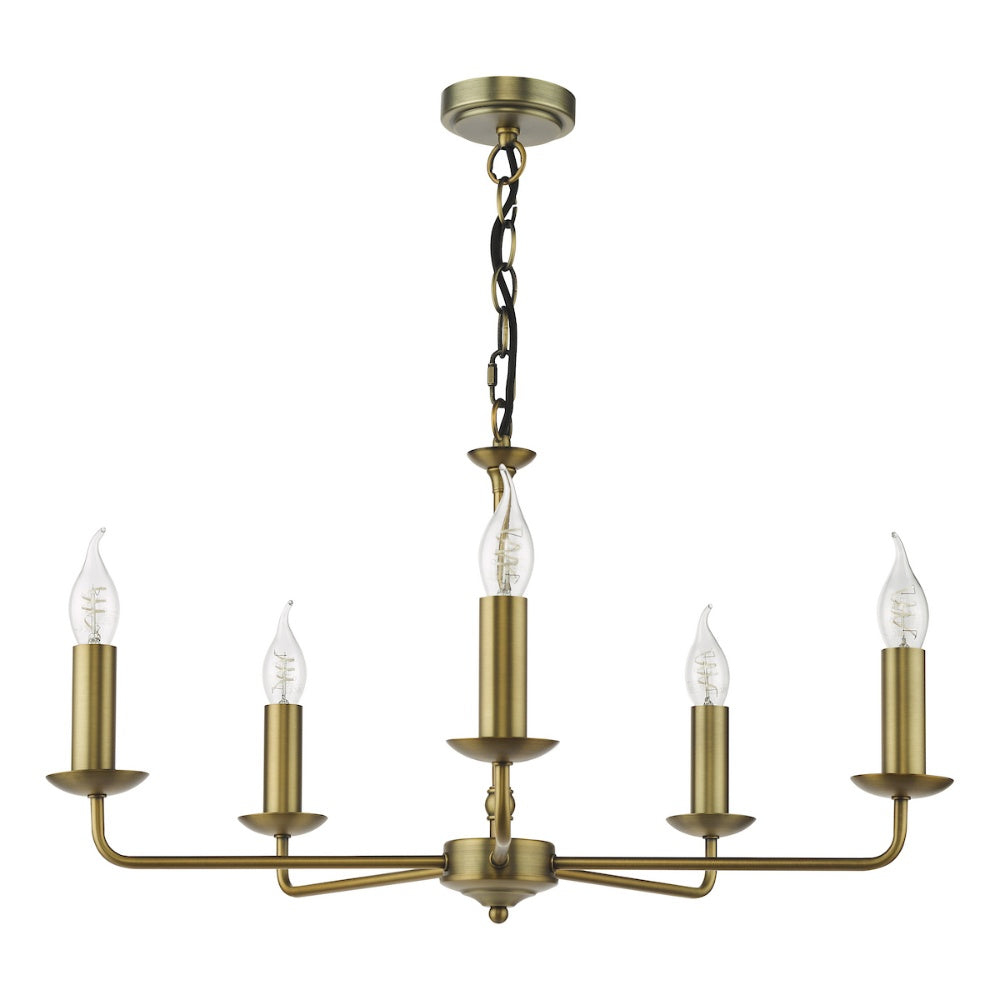 Favian 5-Light Matte Bronze Chandelier