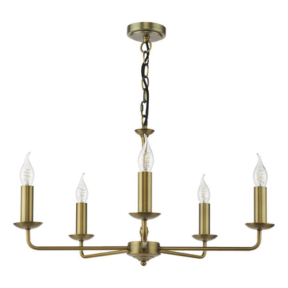 Favian 5-Light Matte Bronze Chandelier