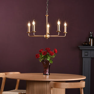 Favian 8-Light Matte Bronze Chandelier