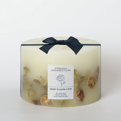 French Connection 4 Wick Scented Candle Cherry Blossom Rose