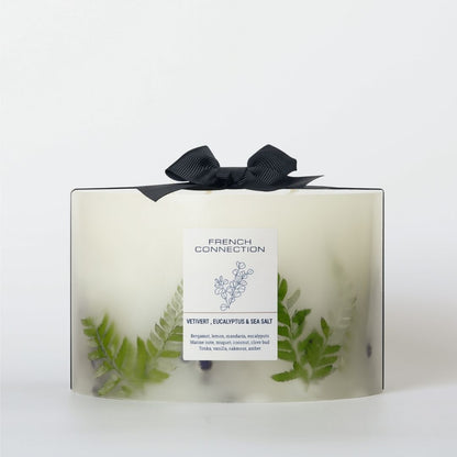 French Connection 4 Wick Scented Candle Vetivert, Eucalyptus & Sea Salt