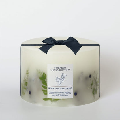 French Connection 4 Wick Scented Candle Vetivert, Eucalyptus & Sea Salt