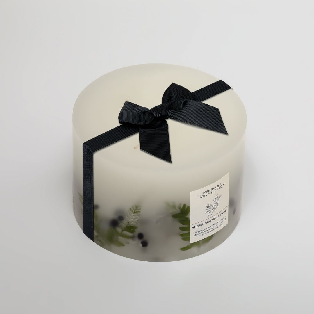 French Connection 4 Wick Scented Candle Vetivert, Eucalyptus & Sea Salt