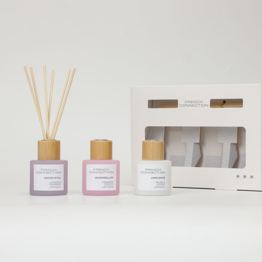 French Connection Set of 3 Small Mixed Reed Diffusers – Pagazzi