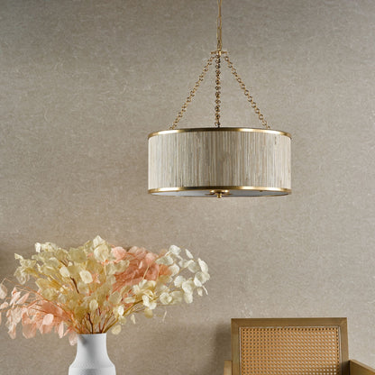 Fenella 5 Light Gold Pendant Ceiling Light