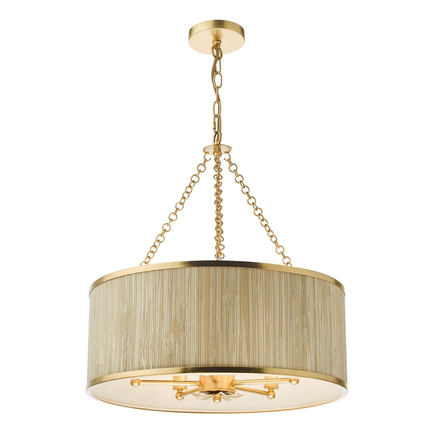 Fenella 5 Light Gold Pendant Ceiling Light