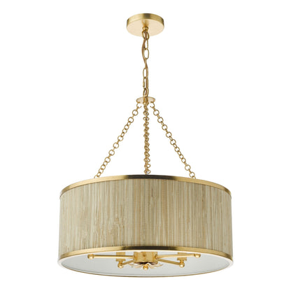 Fenella 5 Light Gold Pendant Ceiling Light
