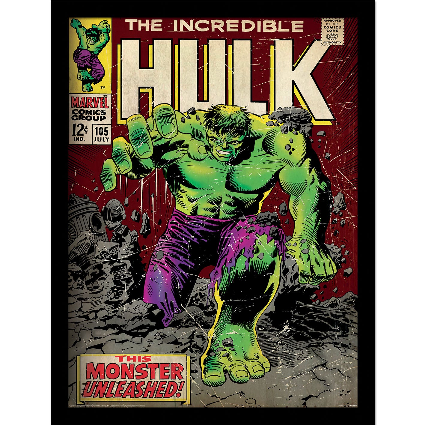 Incredible Hulk Framed Print 30X40