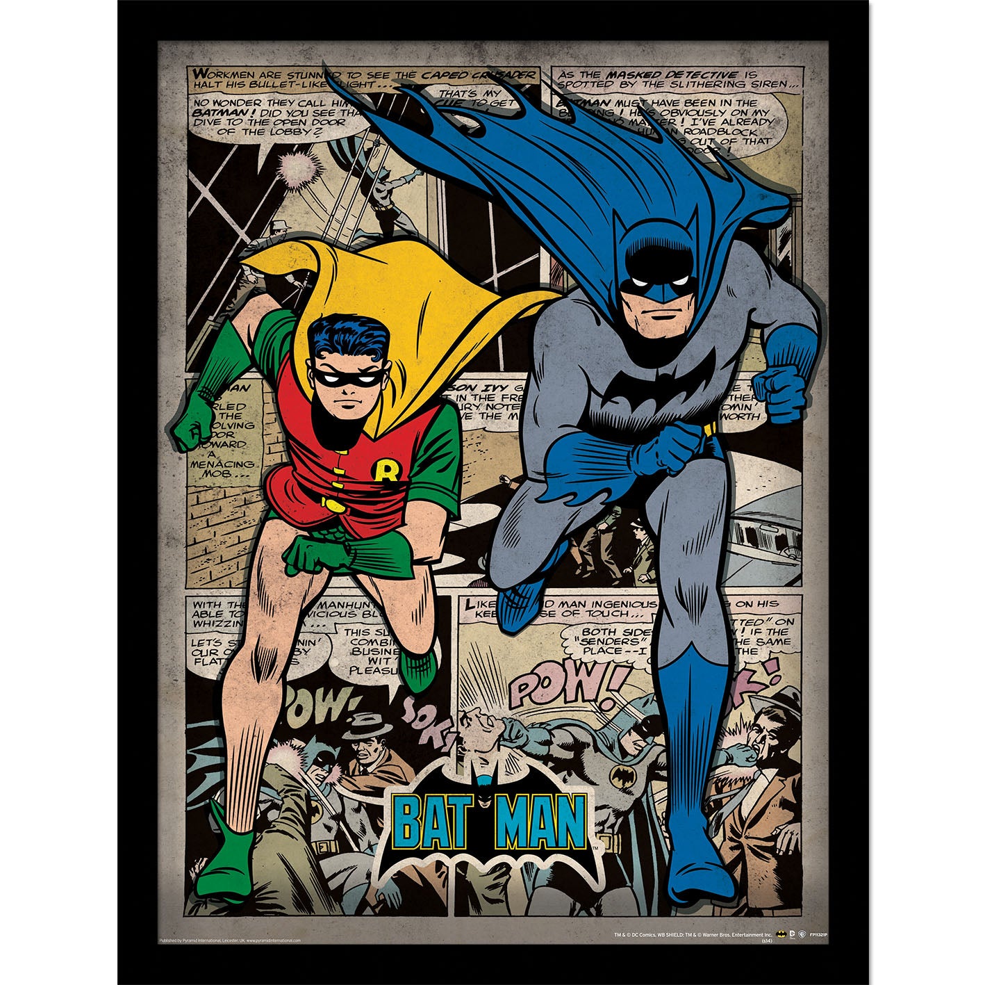 Batman Comic Montage Frame 30X40
