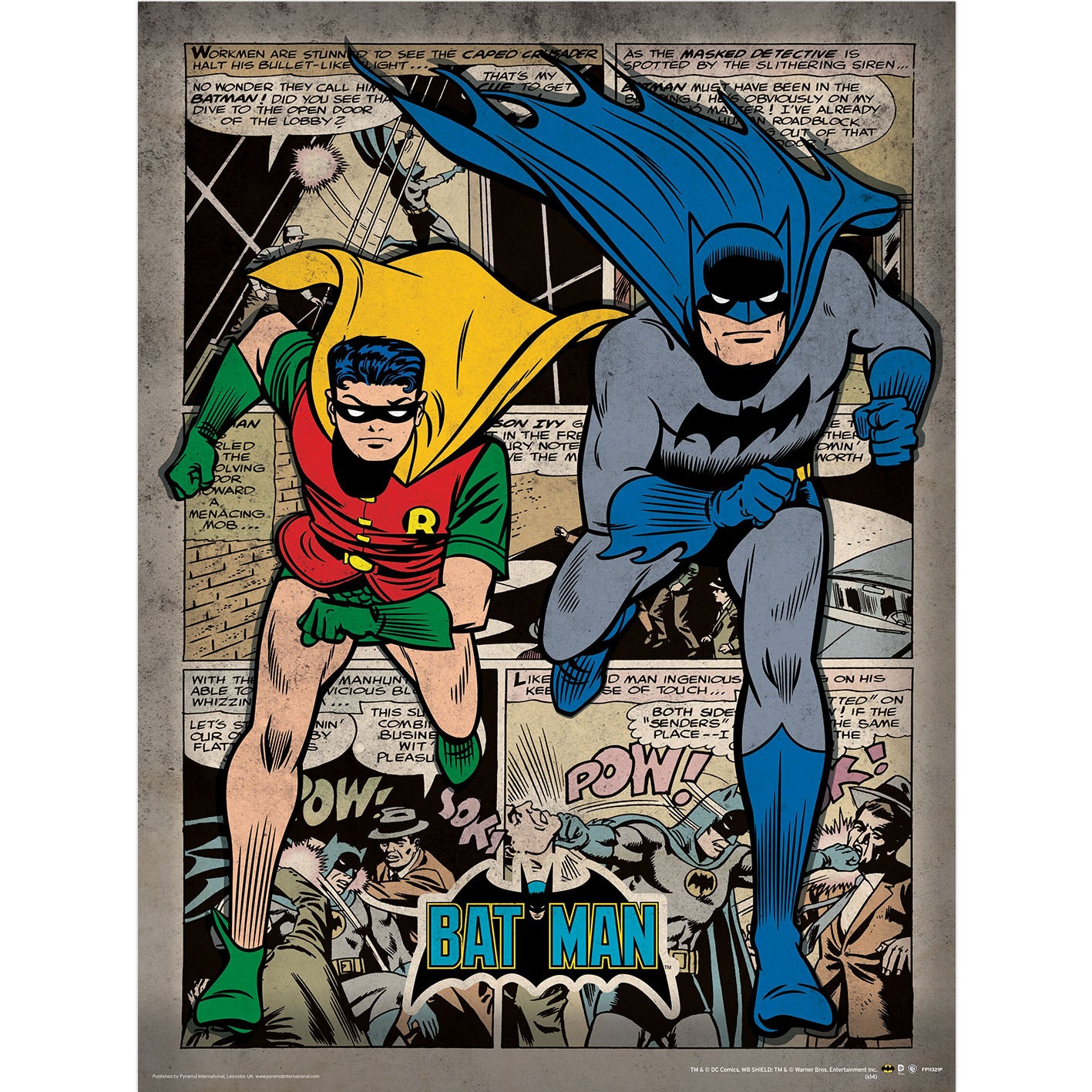 Batman Comic Montage Frame 30X40