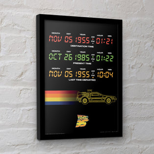 Back To The Future Frame 30X40