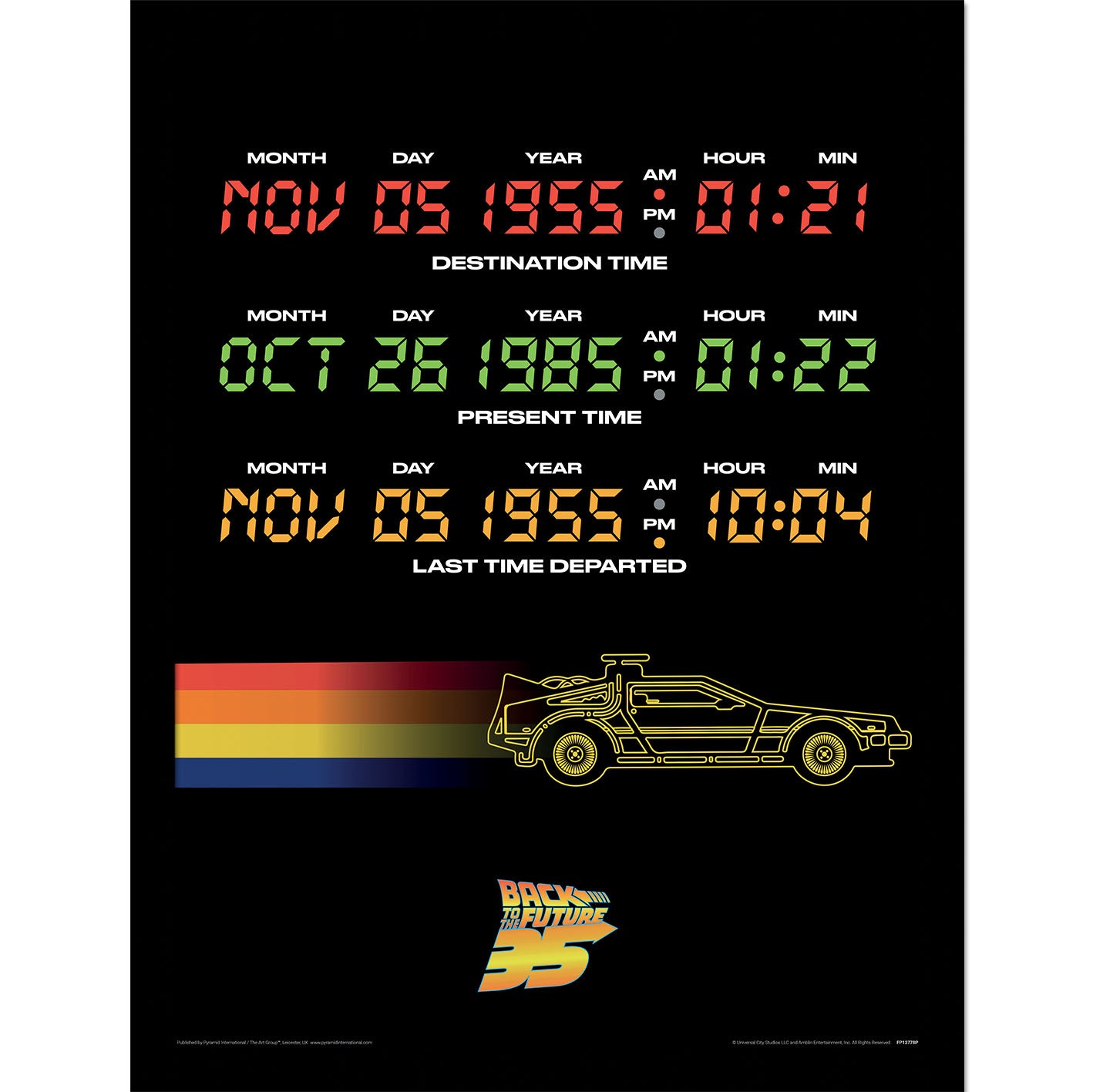 Back To The Future Frame 30X40