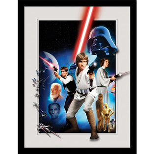 Star Wars Montage Framed Wall Art 30x40