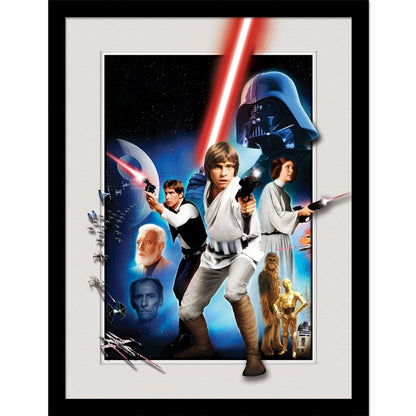 Star Wars Montage Framed Wall Art 30x40
