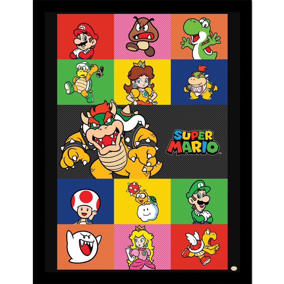 Super Mario Framed Wall Art 30x40 – Pagazzi