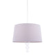 Freya Ribbed Glass & Grey Ceiling Pendant