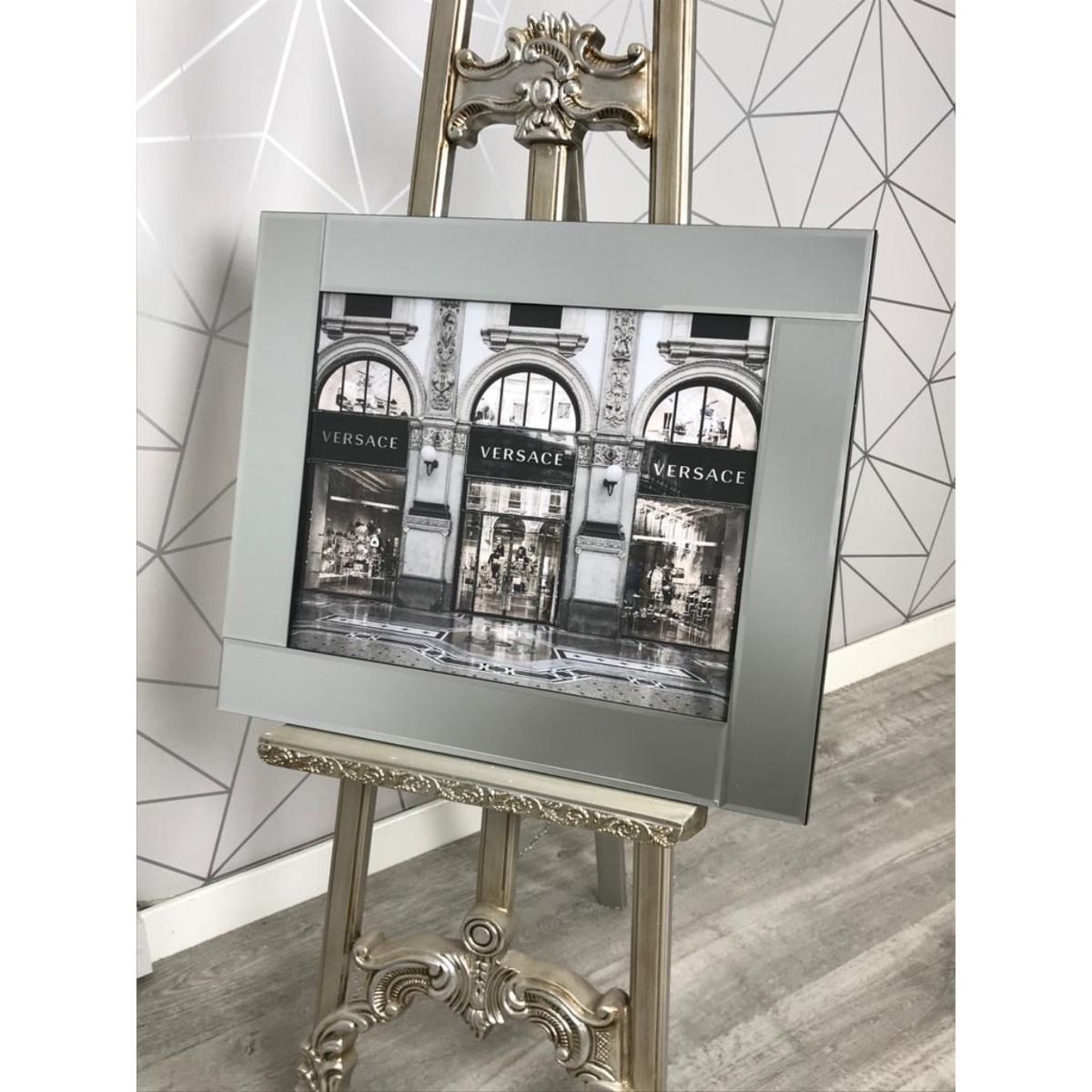 Fashion Store 2 Liquid Art with Mirrored Frame 66x56cm