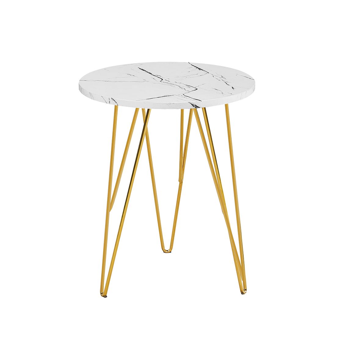 Fusion Lamp Table Marble White