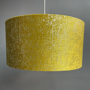 Zinc Velvet Mustard and Silver Shade 60 cm