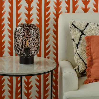 Gethin Black Confetti Glass Table Lamp