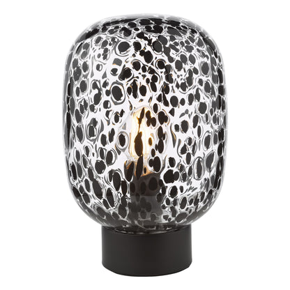 Gethin Black Confetti Glass Table Lamp