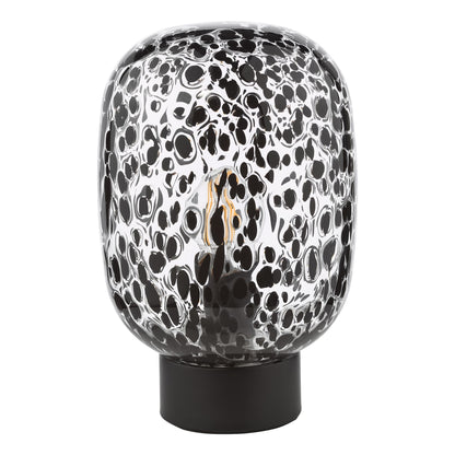 Gethin Black Confetti Glass Table Lamp