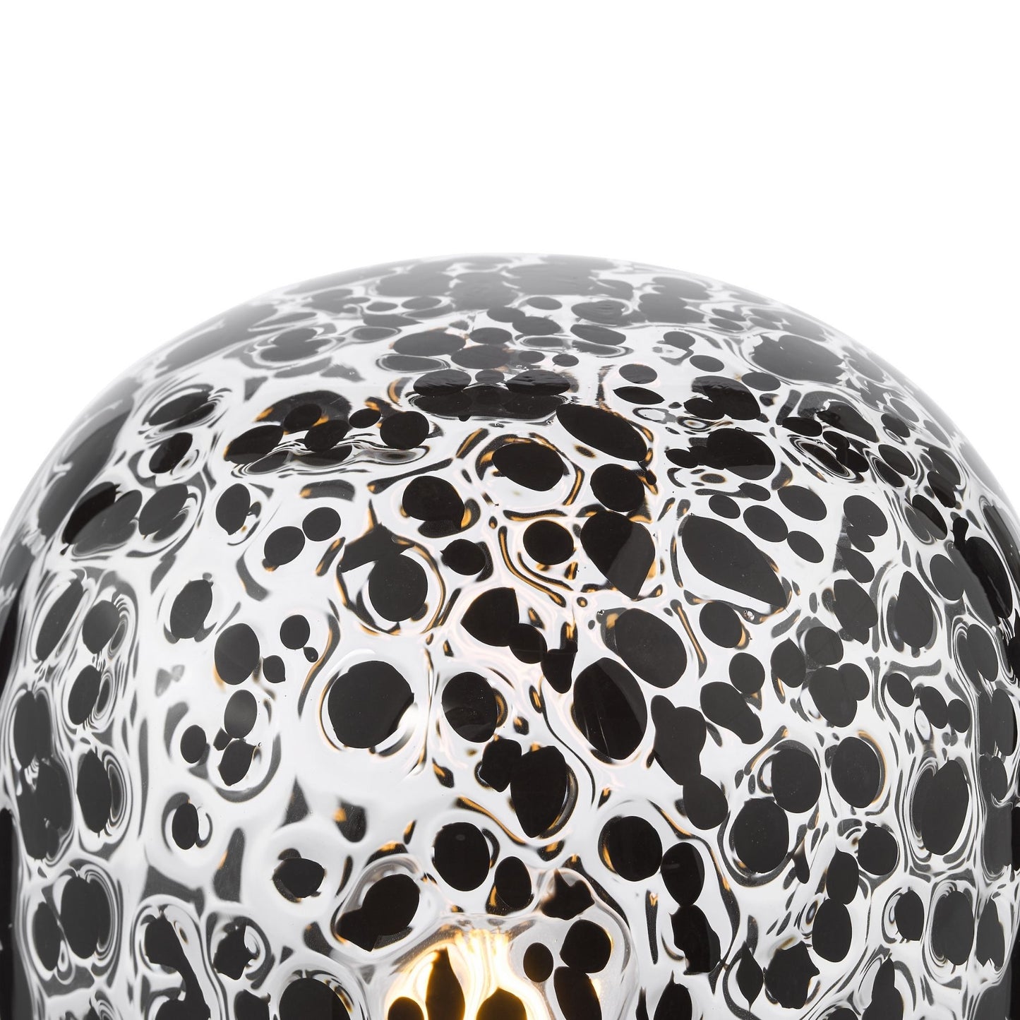 Gethin Black Confetti Glass Table Lamp