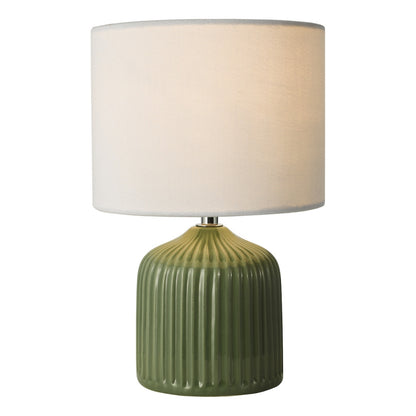 Gigi Twin Pack Ceramic Green Table Lamps