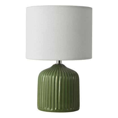 Gigi Twin Pack Ceramic Green Table Lamps