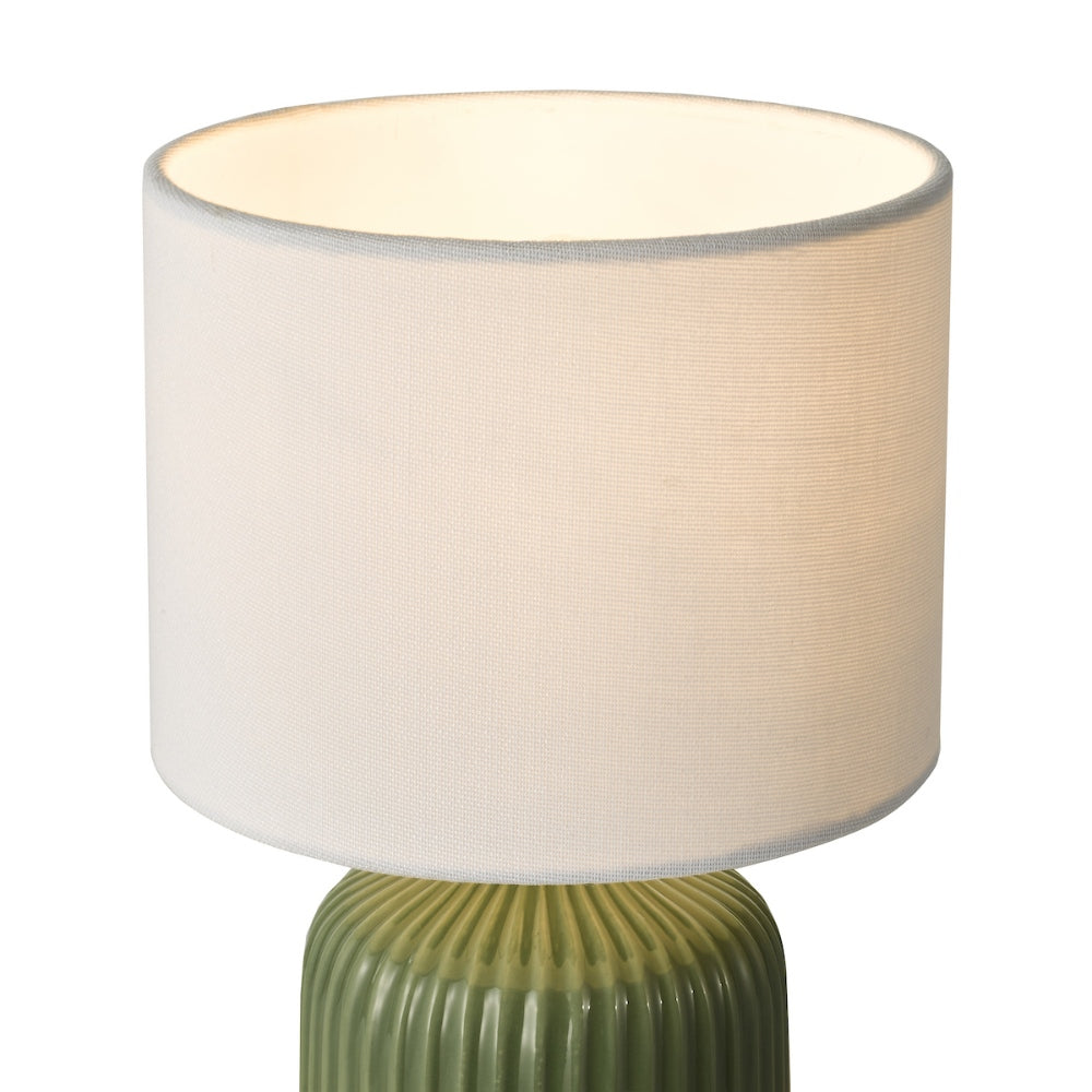 Gigi Twin Pack Ceramic Green Table Lamps