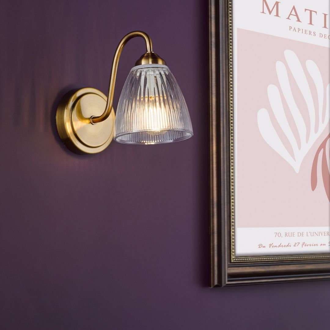 Glynis Antique Bronze Wall Light