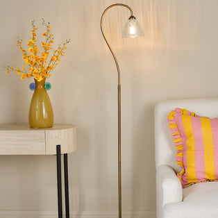 Glynis Antique Bronze Floor Lamp