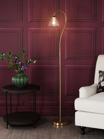 Glynis Antique Bronze Floor Lamp