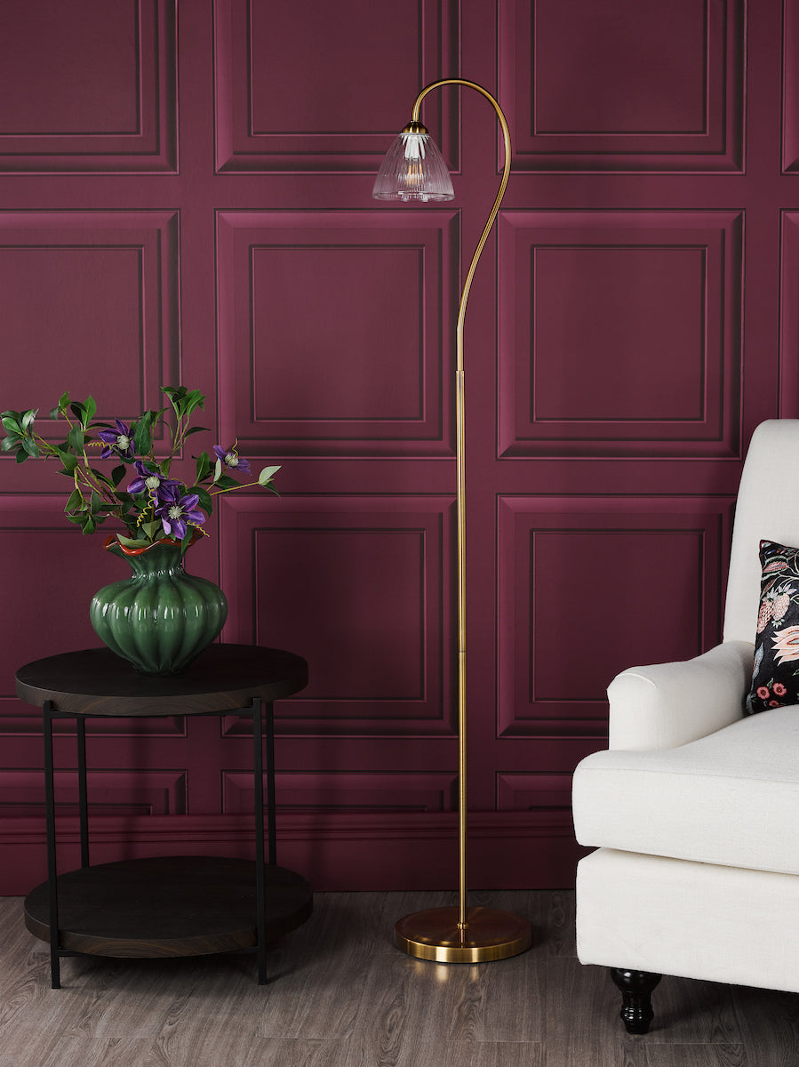 Glynis Antique Bronze Floor Lamp