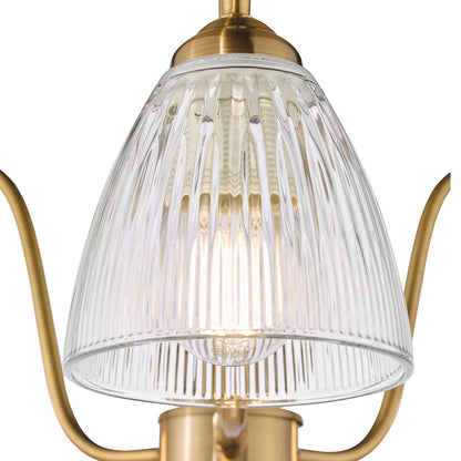Glynis 3-Light Antique Bronze Semi-Flush Ceiling Light