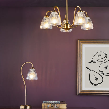 Glynis 5-Light Antique Bronze Semi-Flush Ceiling Light