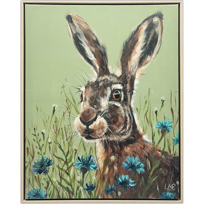 Hazel Hare 40x50cm Framed Canvas