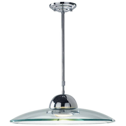 Hemisphere Pendant Ceiling Light Polished Chrome